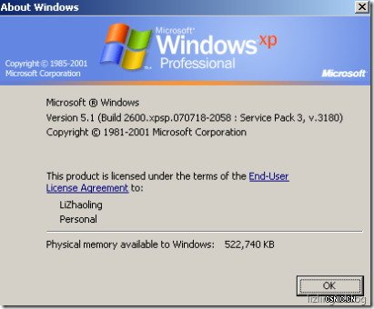 中文版Windows XP升级SP3新鲜体验